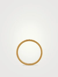 Manawa 18K Gold Eternity Ring With Black Diamonds