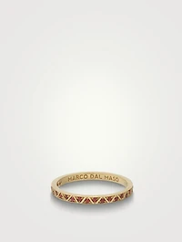 Manawa 18K Gold Eternity Ring With Red Sapphires