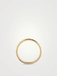 Manawa 18K Gold Eternity Ring With Red Sapphires