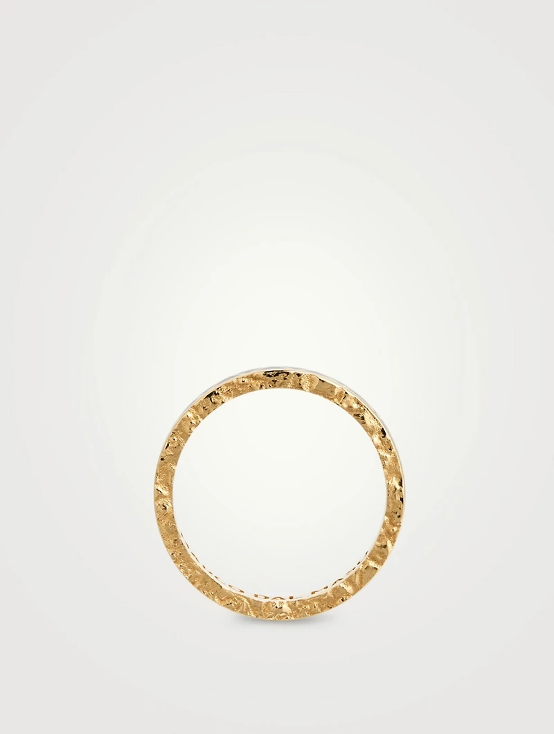 Manawa 18K Gold Thin Band Ring