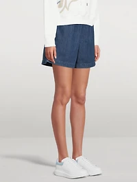 Angel Wide-Leg Denim Shorts