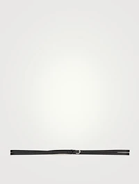La Malicieuse Leather Double Tour Belt