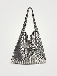 Metallic Mesh Hobo Bag