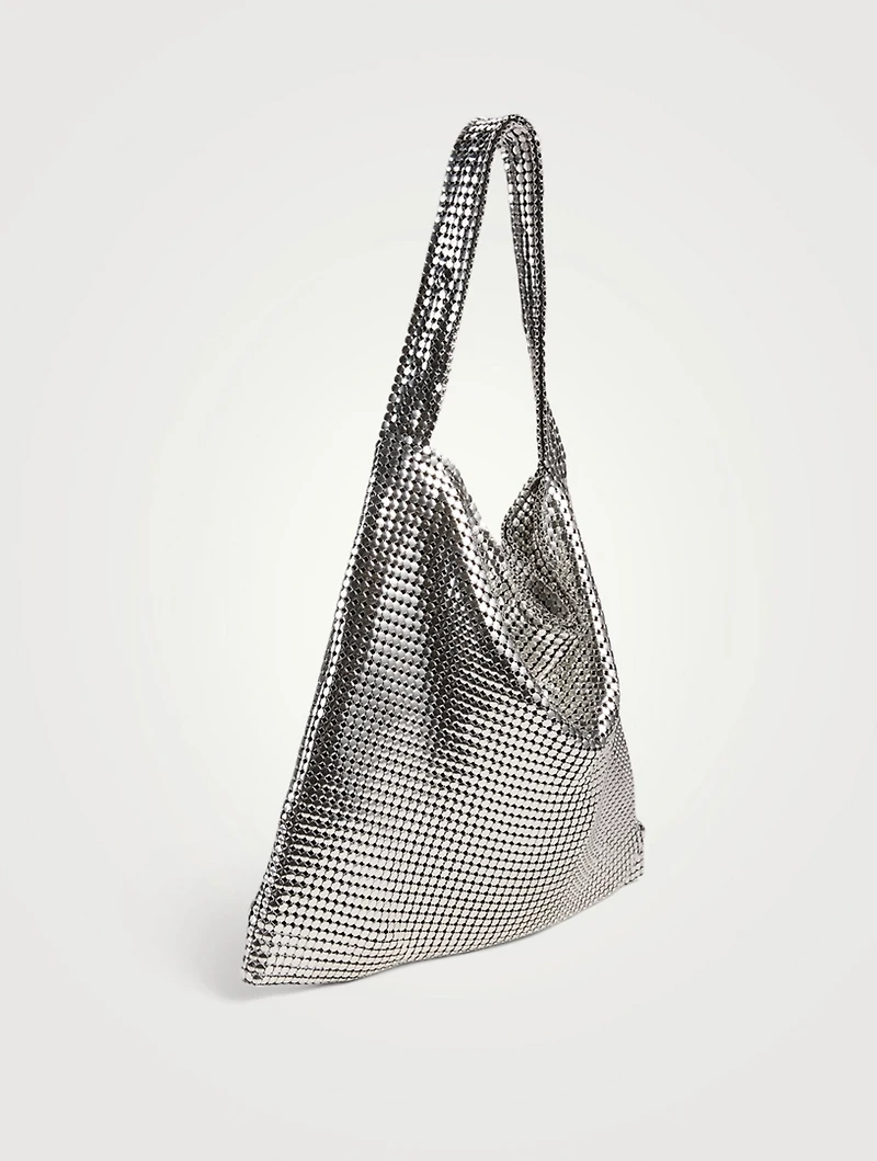 Metallic Mesh Hobo Bag