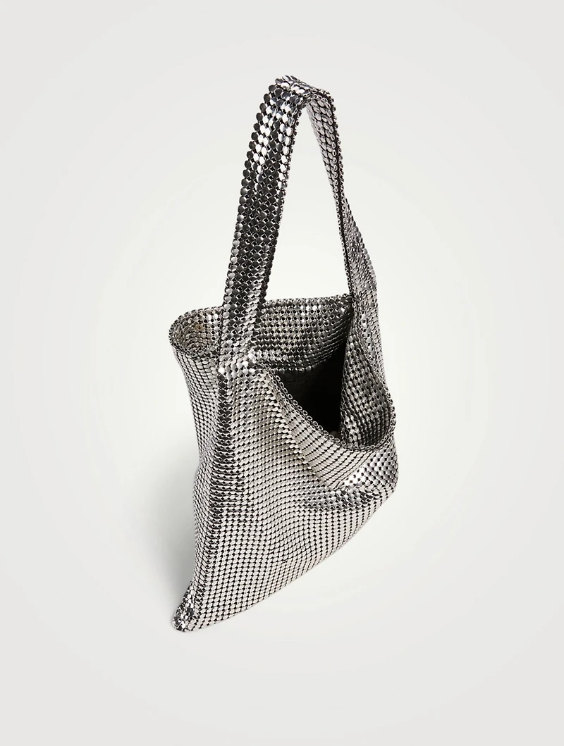 Metallic Mesh Hobo Bag