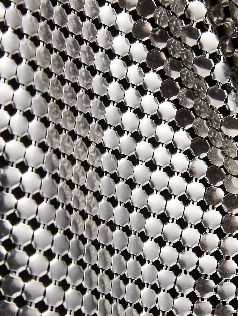 Metallic Mesh Hobo Bag