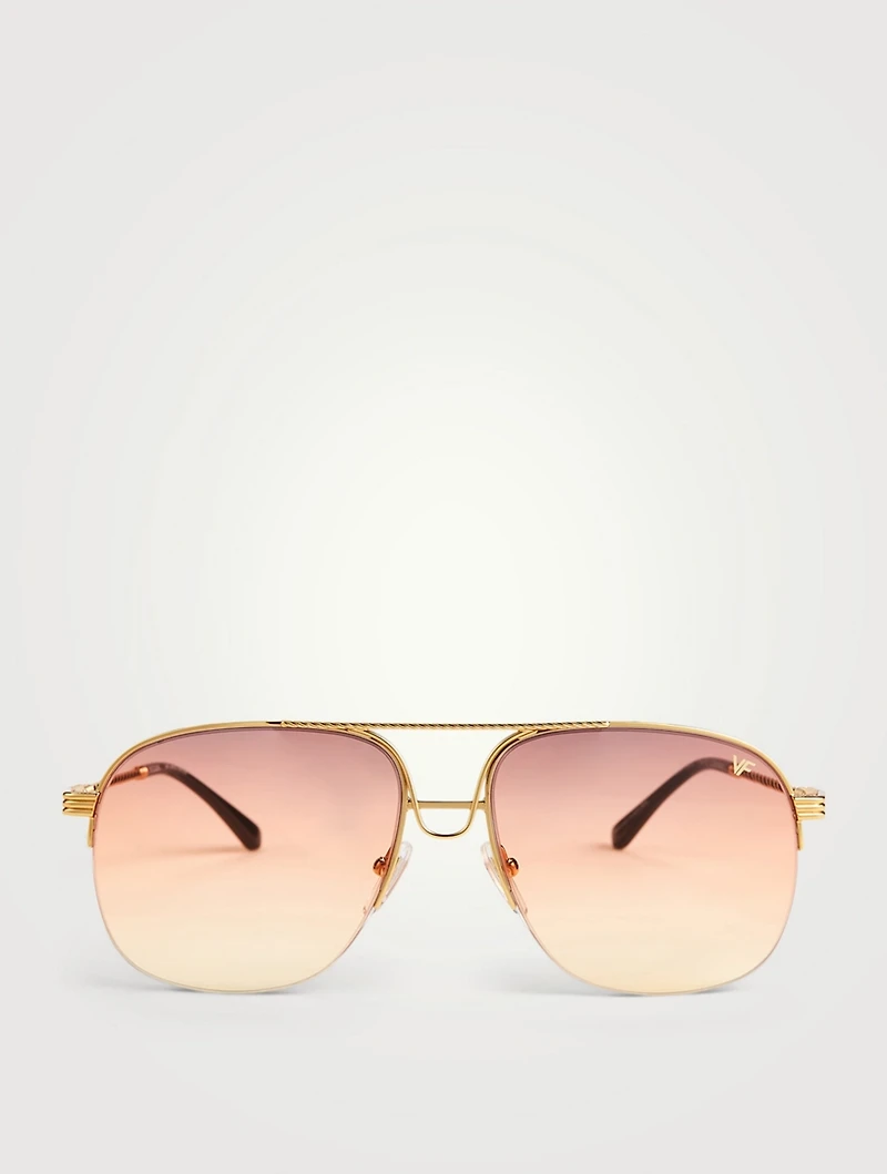 VF Collins 24K Gold Aviator Sunglasses