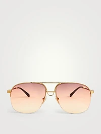 VF Collins 24K Gold Aviator Sunglasses