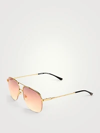 VF Collins 24K Gold Aviator Sunglasses