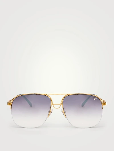 VF Collins 24K Gold Aviator Sunglasses