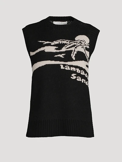 Lambada Sands Wool And Cashmere Sleeveless Top
