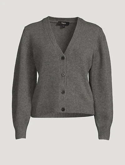 Shaped Wool And Cashmere Cardigan