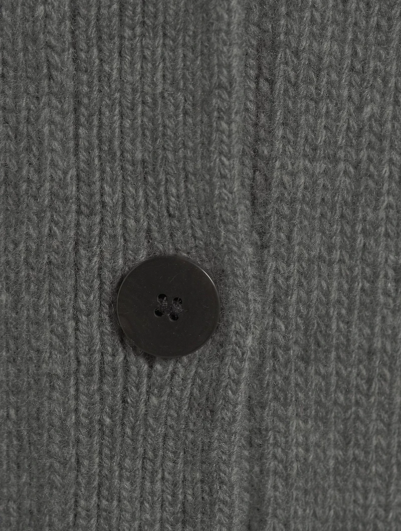 Shaped Wool And Cashmere Cardigan