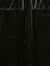 Velvet Wide-Leg Pants