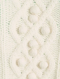 Mixed Cable-Knit Wool And Cashmere Sweater