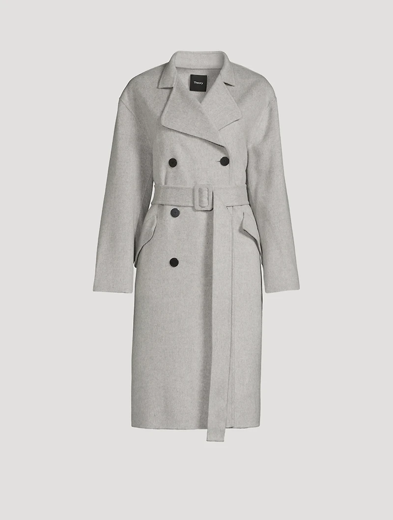 Wool And Cashmere Double-Breasted Coat