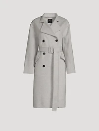 Wool And Cashmere Double-Breasted Coat