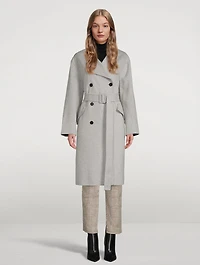 Wool And Cashmere Double-Breasted Coat