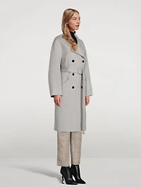 Wool And Cashmere Double-Breasted Coat