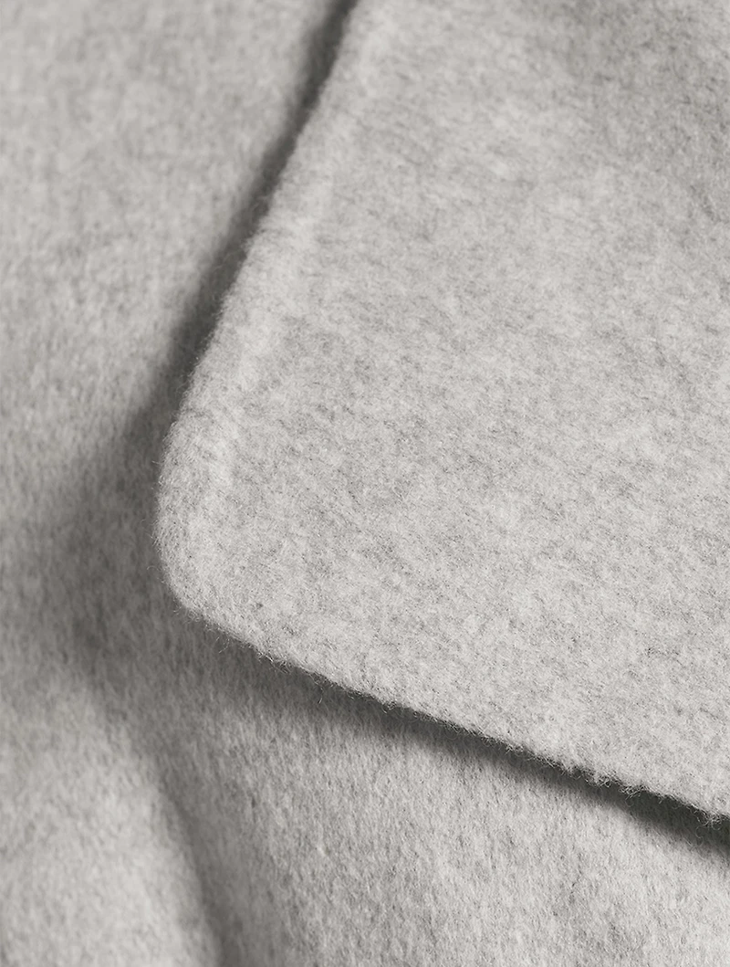 Wool And Cashmere Double-Breasted Coat