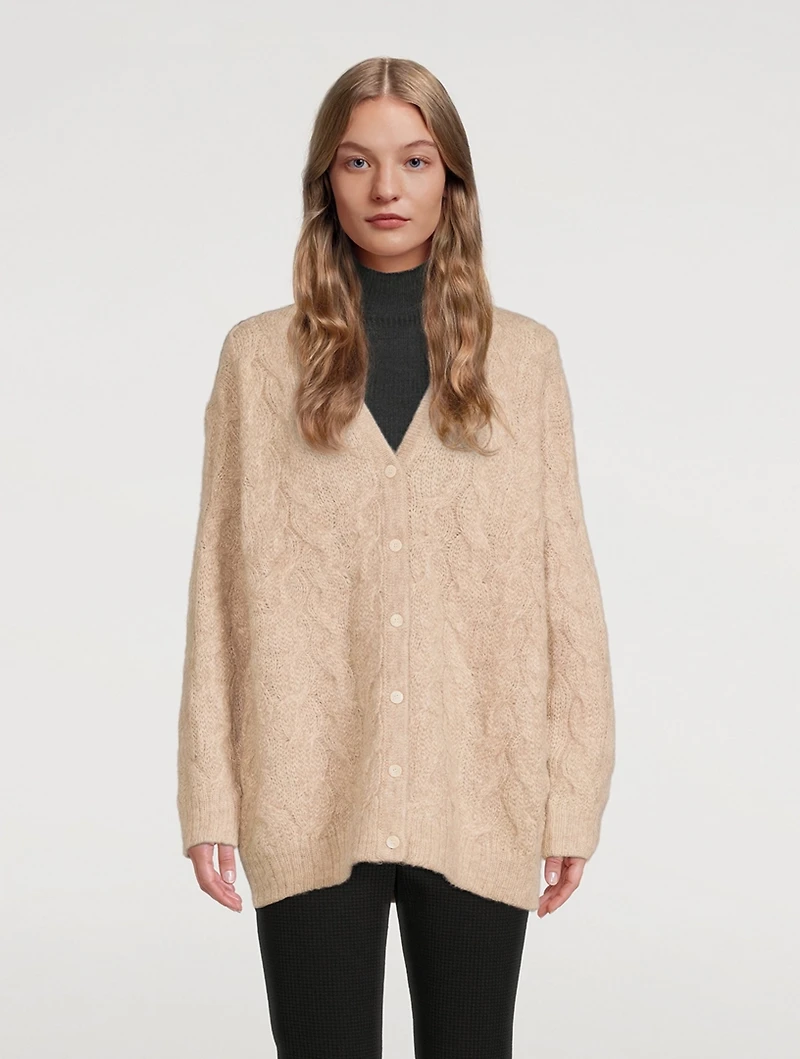 Cable-Knit Cardigan