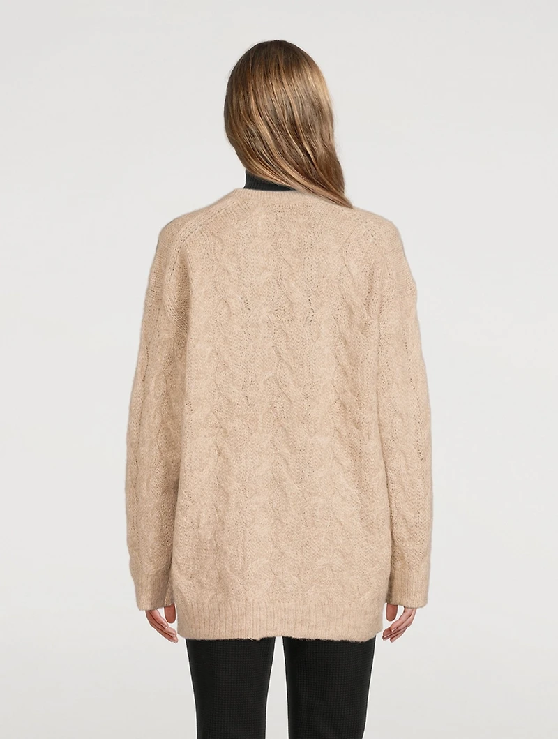 Cable-Knit Cardigan