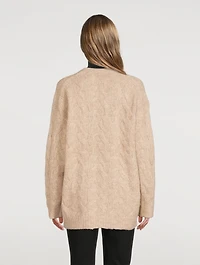 Cable-Knit Cardigan