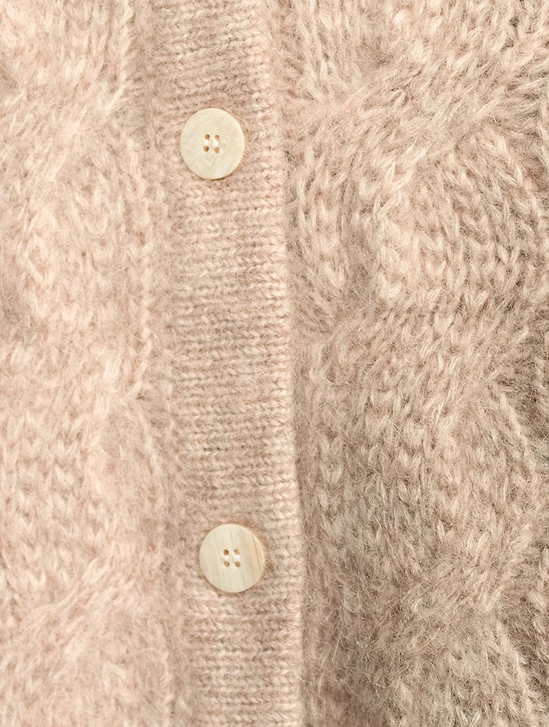 Cable-Knit Cardigan