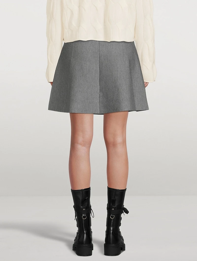 High-Waisted Flared Skirt