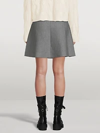 High-Waisted Flared Skirt