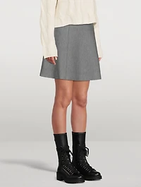 High-Waisted Flared Skirt