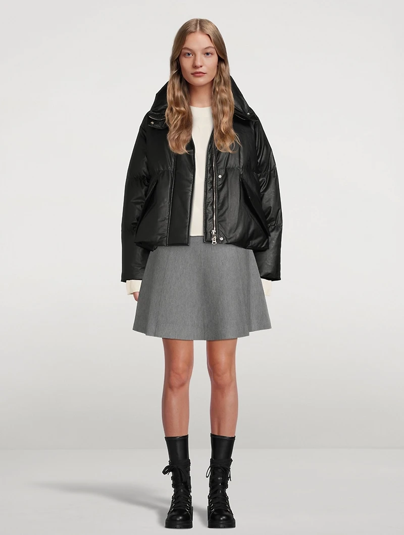 High-Waisted Flared Skirt