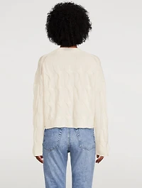 Cable-Knit Crop Sweater