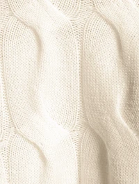 Cable-Knit Crop Sweater