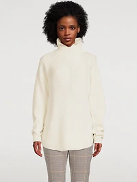 Moving Rib Cashmere Turtleneck Sweater