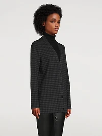Slit Cardigan Gingham