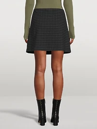High-Waisted Mini Skirt Gingham