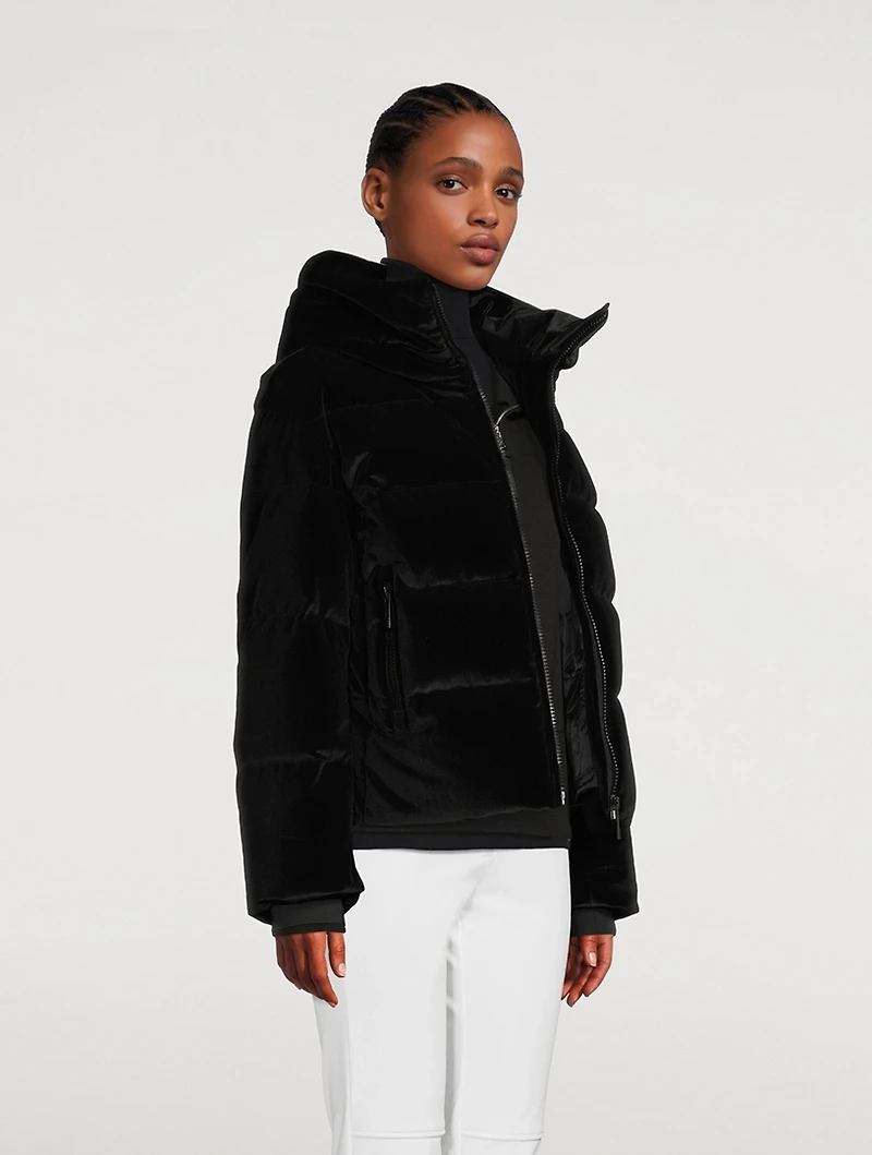 Barsy Down Velour Jacket