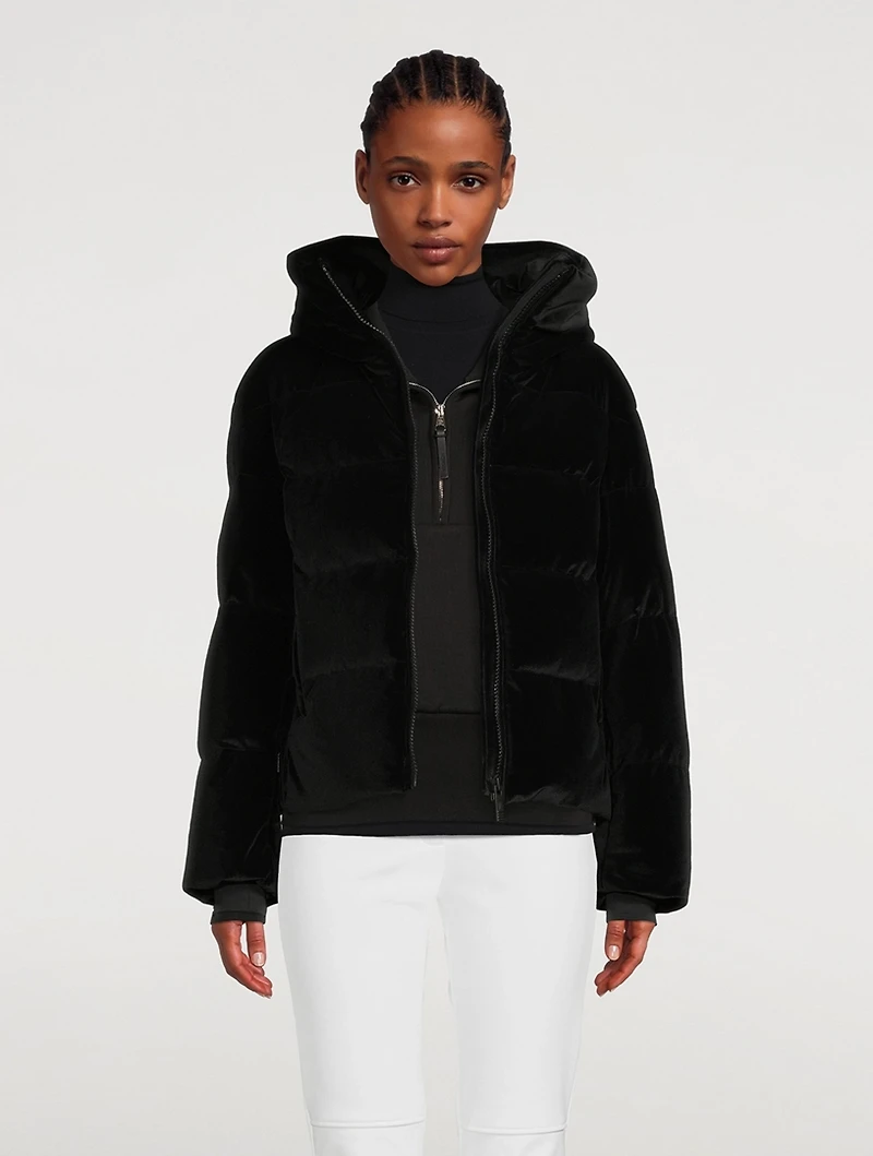Barsy Down Velour Jacket