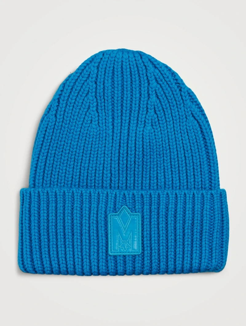Jude Wool-Blend Beanie With Patch