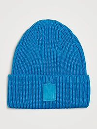 Jude Wool-Blend Beanie With Patch