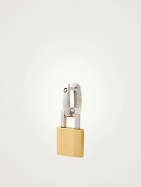 Small Lock 18K Gold Earring