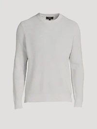 Linen-Blend Crewneck Sweater