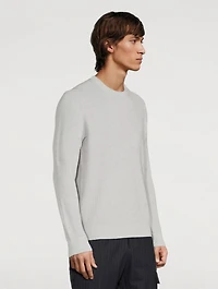 Linen-Blend Crewneck Sweater