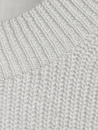 Linen-Blend Crewneck Sweater
