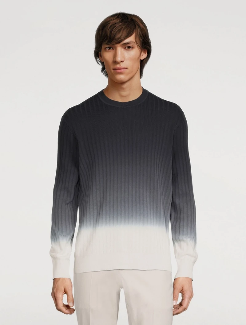 Tactile Cotton Ombre Sweater