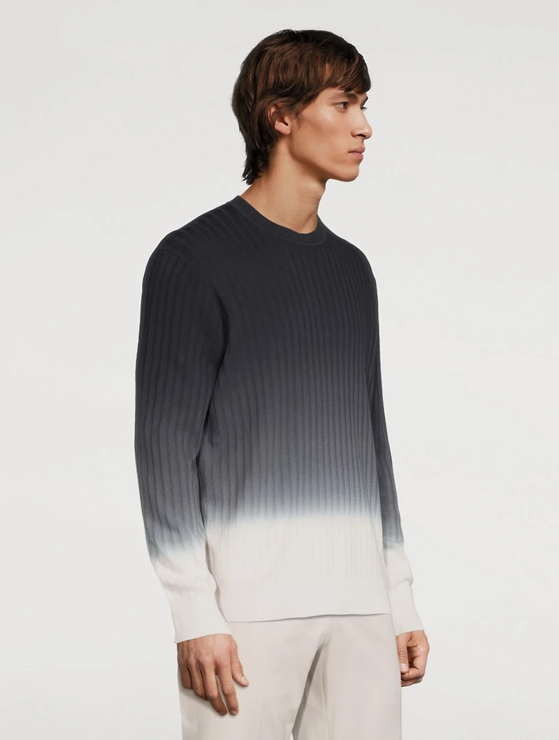 Tactile Cotton Ombre Sweater
