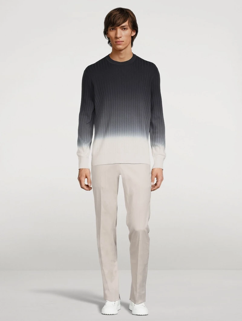 Tactile Cotton Ombre Sweater