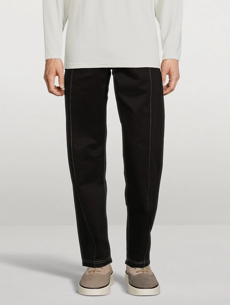 Gropius Brushed Cotton Canvas Work Pants