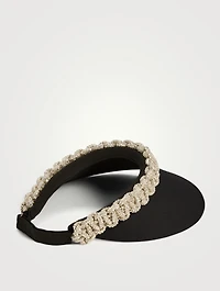 Cobra Visor With Glass Rhinestones